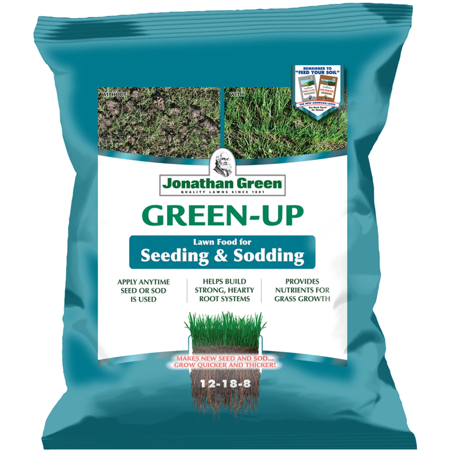 New Seed Lawn Fertilizer for 5000 Square Feet Coverage