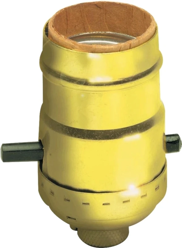 Leviton Aluminum Incandescent Medium Base Lampholder 1 pk
