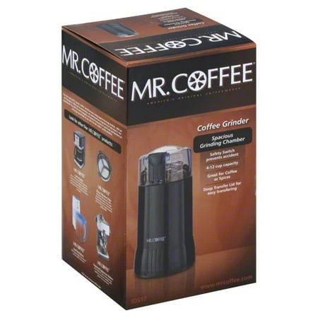 Ids57rb Electric Coffee Grinder, Black - 4-12 Cup Capacity
