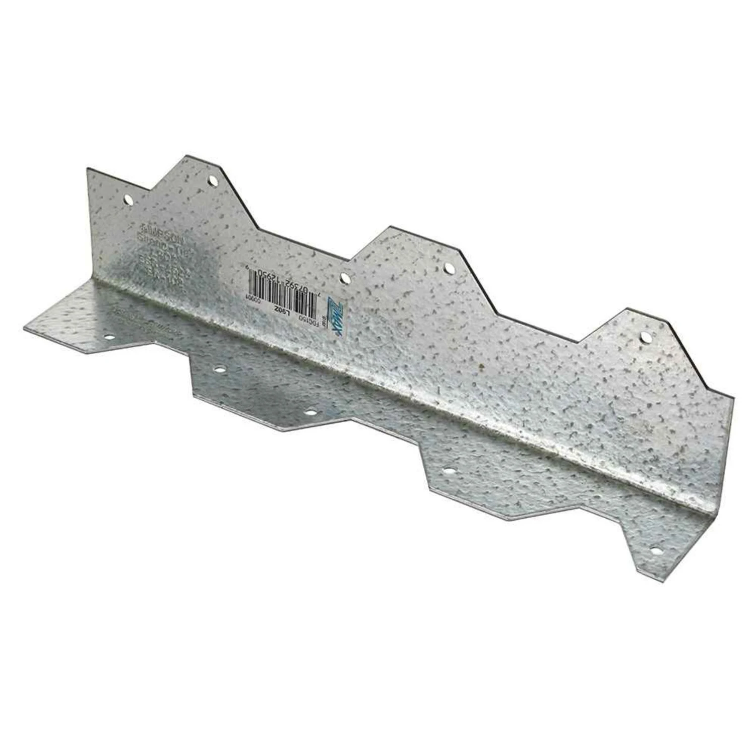 Nine Inch L Angle Connector Reinforcement Bracket, 16 Gauge Galvanized Steel