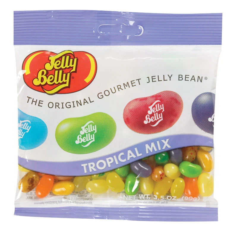 Gourmet Jelly Beans, Tropical Mix, Grab & Go Bag, 3.5-oz.