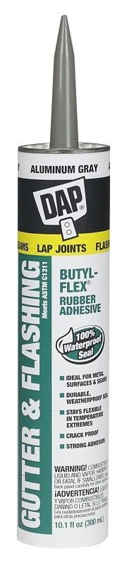 Gutter/Flashing Sealant, Aluminum Gray, 10.1-oz.