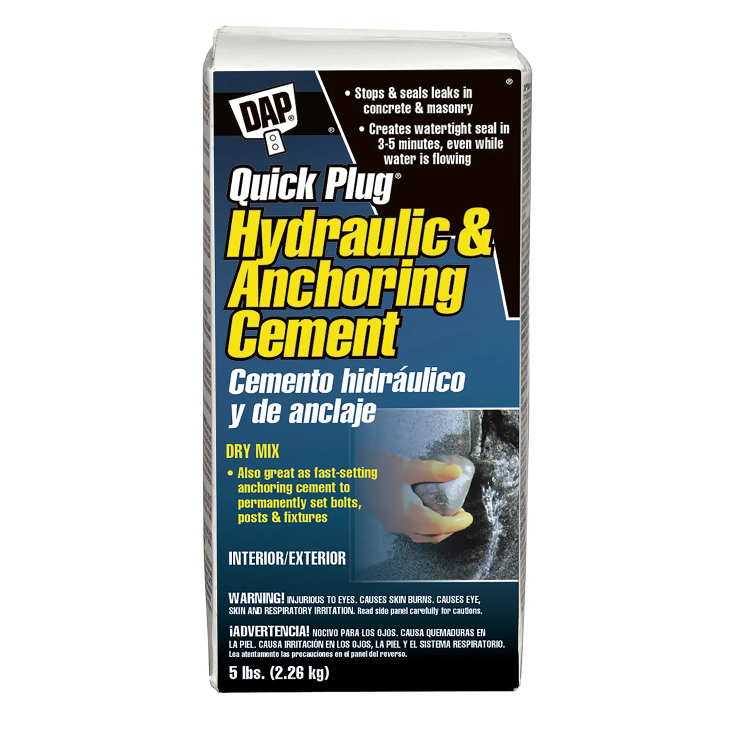 Bondex Quick Plug Hydraulic Cement 5 Lb Box For Concrete And Masonry