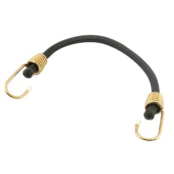 10mm X 18 In. Heavy-duty Industrial Bungee Cord With Hook Ends, Black