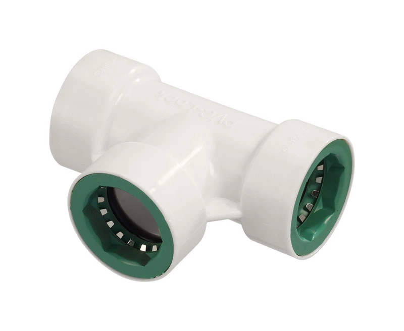 3/4 In. Pvc-lock Tee Connector For Underground Irrigation Systems