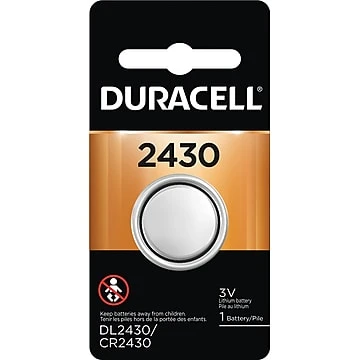 Lithium Coin Battery, 2430, 1 Pack