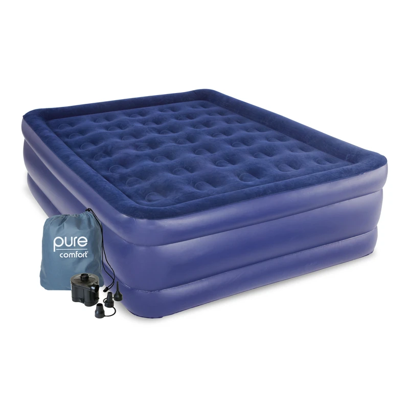 Queen Size Raised Air Mattress With Built-in Pump Model 8501ab