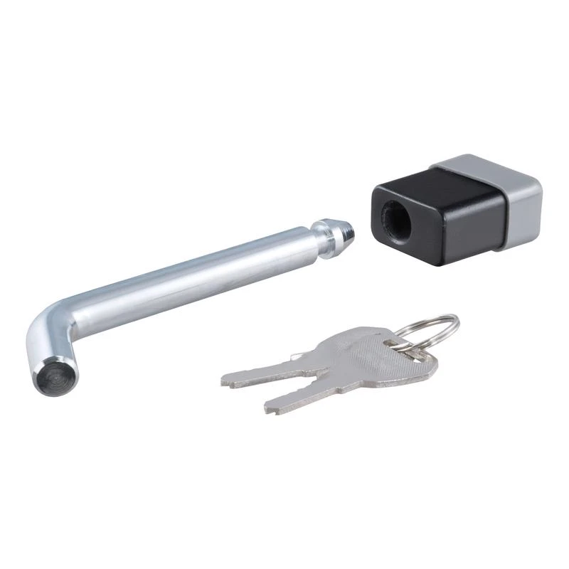 23021 Deadbolt Hitch Lock, 5/8 In Dia Pin, 6-3/4 In Oal, Chrome-plated Carbon Steel