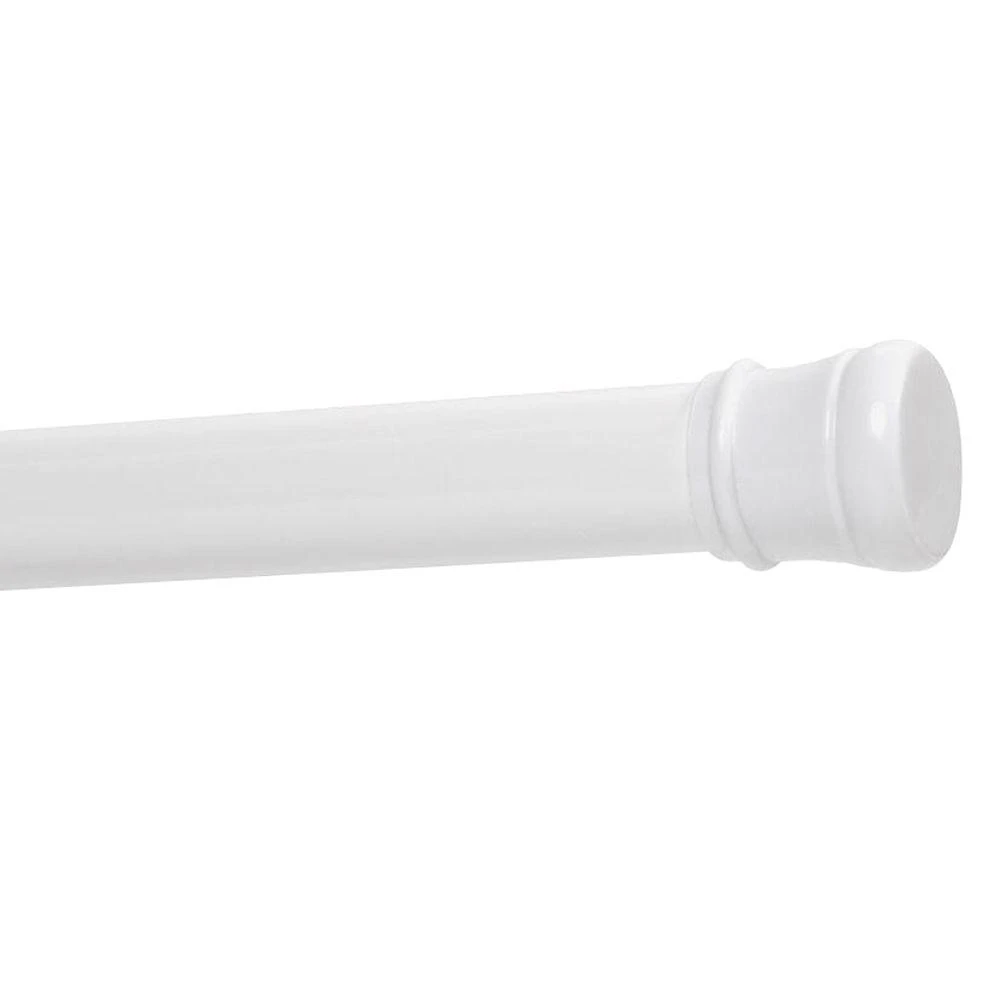 27 In. - 40 In. Adjustable Tension No-tools Stall Shower Rod Model 502w In White