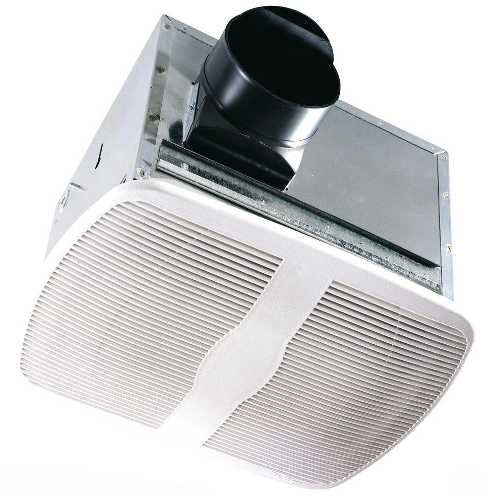 Ak90 90 Cfm Exhaust Fan, 10-7/8 In L, 9-3/8 In W, 1-speed, White
