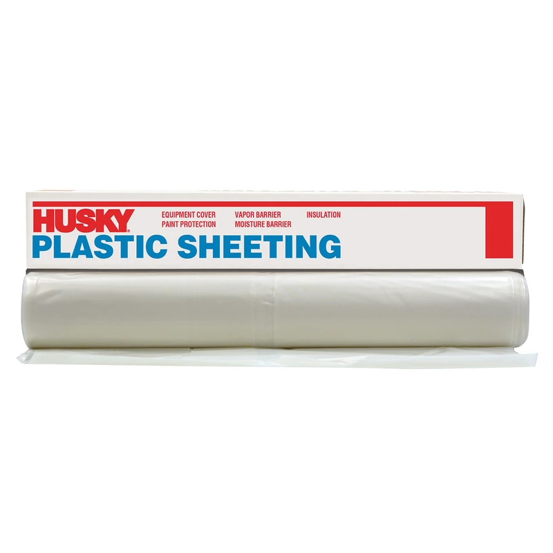 Clear Polyethylene Plastic Sheeting 4 Mil, 12 Ft X 100 Ft Roll