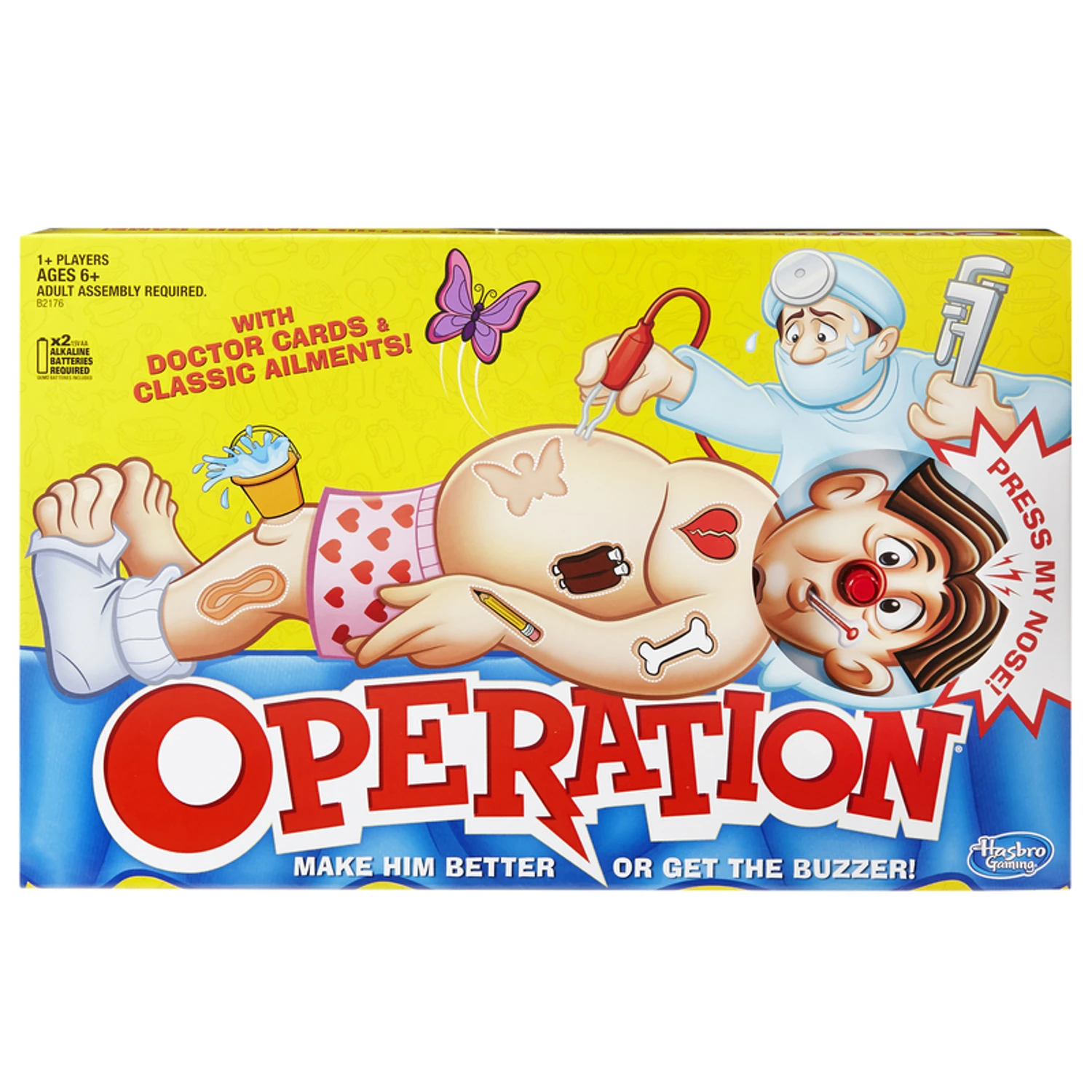 Classic Operation Game 34 Pieces For Ages 6 And Up