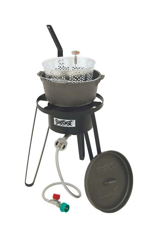 B159 Outdoor Fish Cooker, 41,000 Btu, Propane, 1-burner, Cast Iron