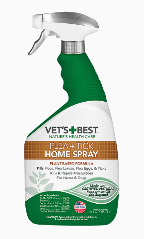 Flea & Tick Dog & Home Spray, 32 Ounces - Natural Formula
