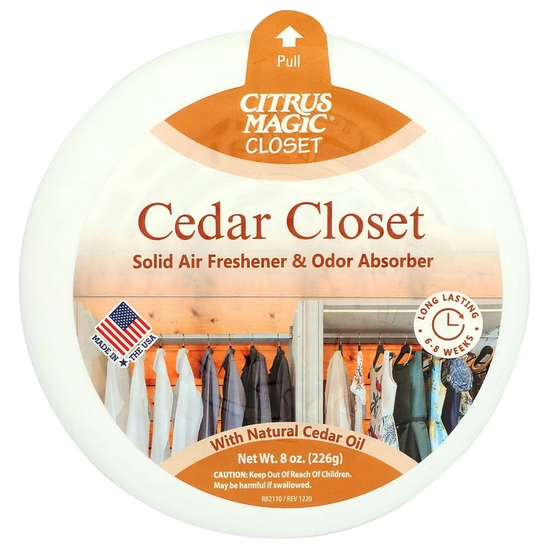 616471647 Cedar Solid Air Freshener, 8 Oz, 6-pack, 56 Days Freshness