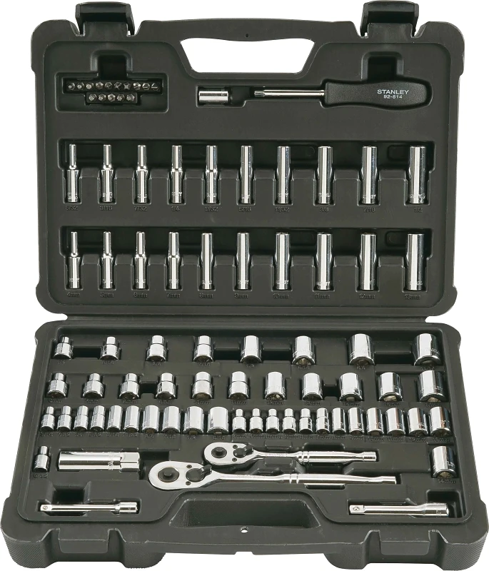 Stmt71651 85-piece Mechanics Tool Set With Vanadium Steel And Polished Chrome Finish