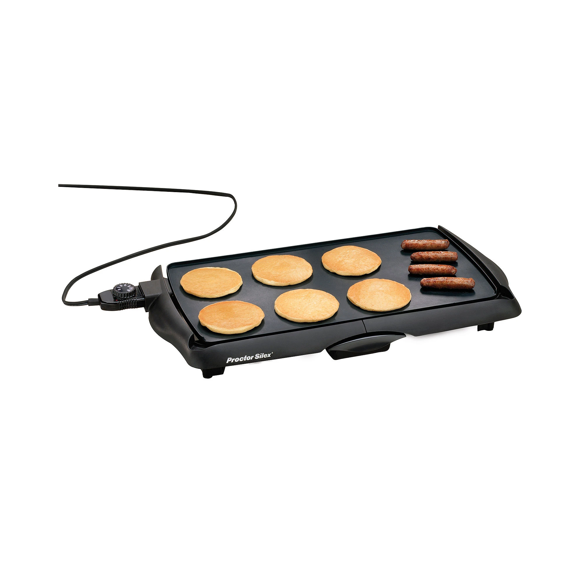 38513ps Black Plastic Nonstick Electric Griddle 200 Square Inches