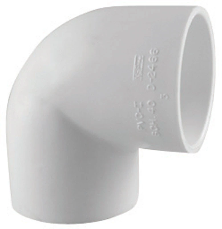Schedule 40 Pipe Elbow, Slip x Slip, 90-Degree, 4 In.