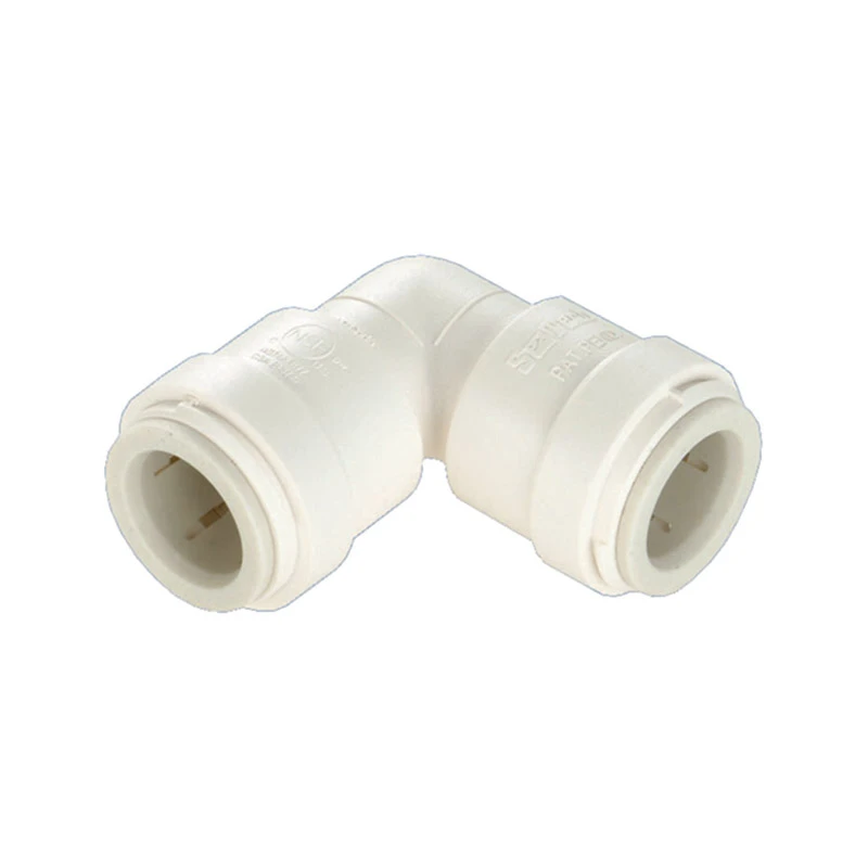 3/8 In. X 3/8 In. Cts 90 Degree Quick Connect Plastic Elbow Fitting