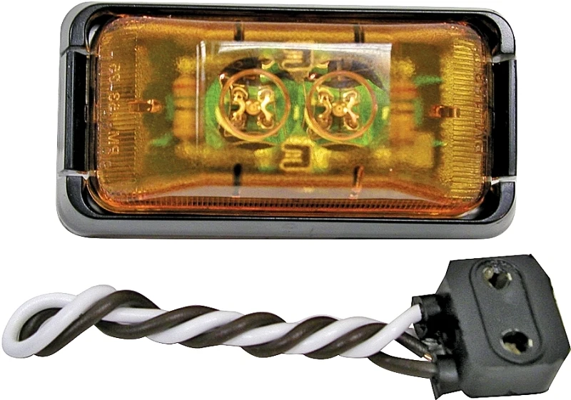 V153ka Amber Rectangle Led Clearance Light Kit With Mounting Bracket
