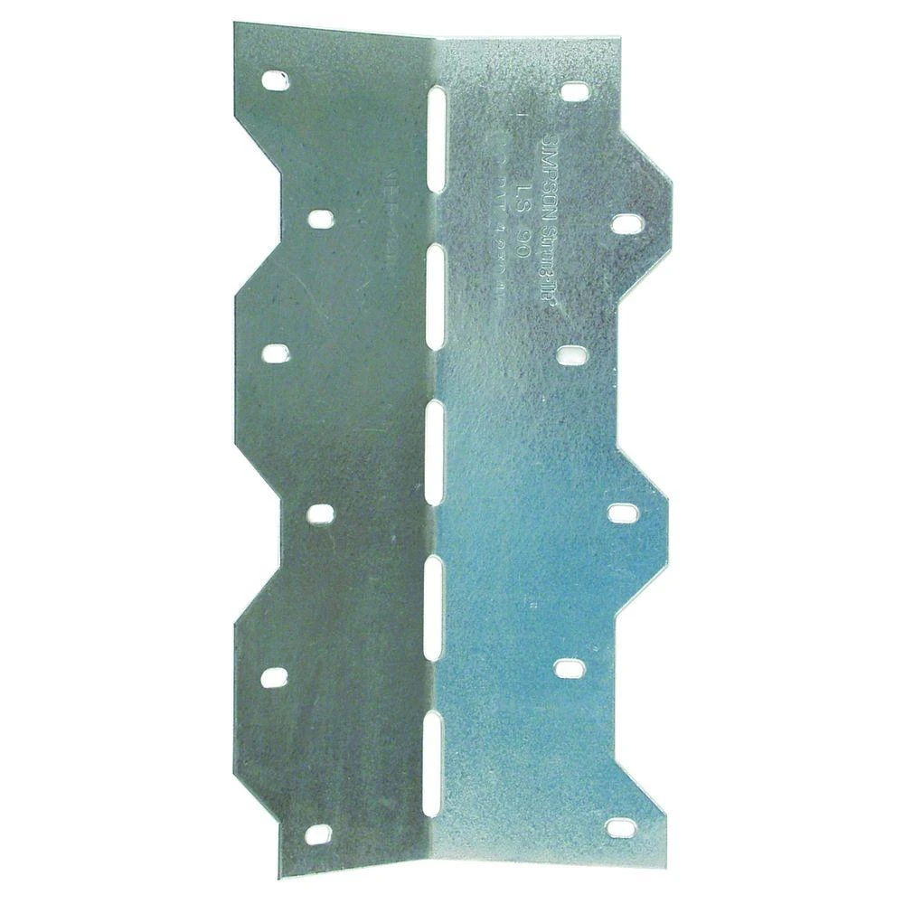 Adjustable L Angle Bracket, 18 Gauge Galvanized Steel, 135 Degree to 0 Degree, 7 and 7 Eighths Inch Length