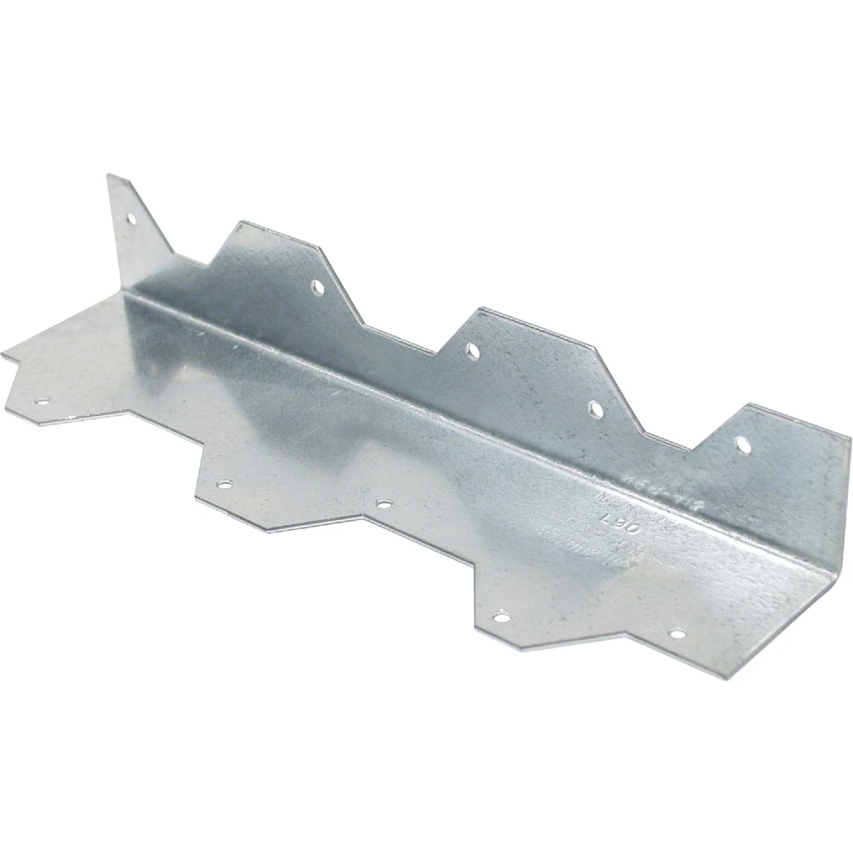 Nine Inch L Angle Connector Angle Reinforcement 16 Gauge Galvanized Steel