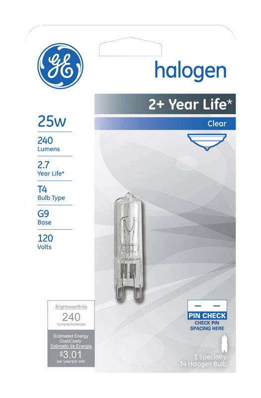 Linear Quartz Halogen Bulb, 25 Watt