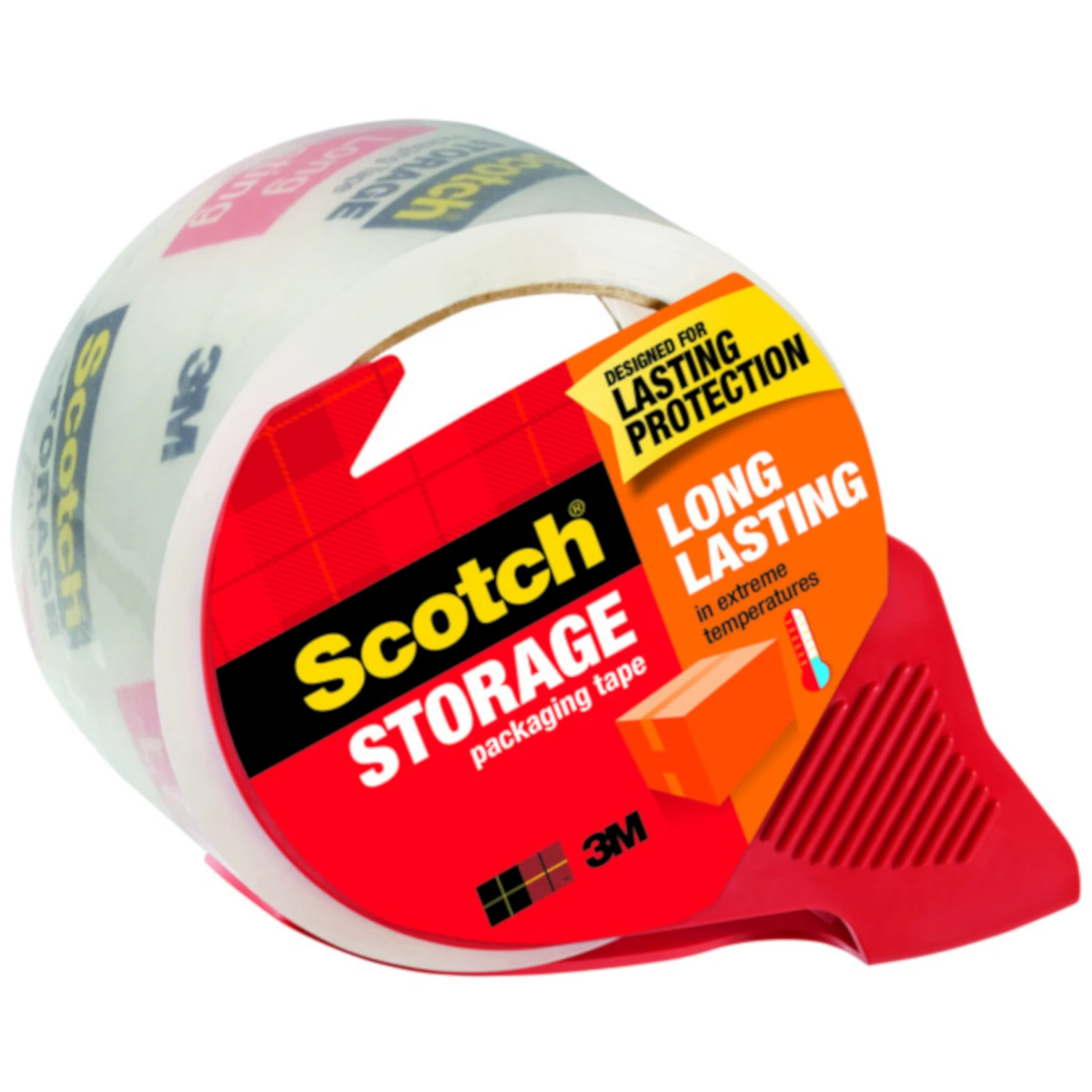 3650-rd Heavy Duty Packaging Tape, 54.6 Yd L, 1.88 In W, Clear