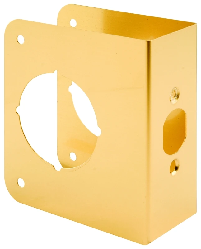 1-3/4 In. X 2-3/8 In. Brass Door Reinforcer, Model U 9556