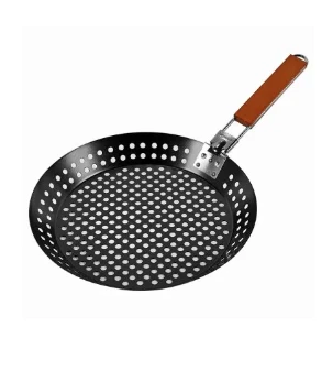 Deluxe Nonstick Grill Skillet with Ribbed Surface for Even Cooking