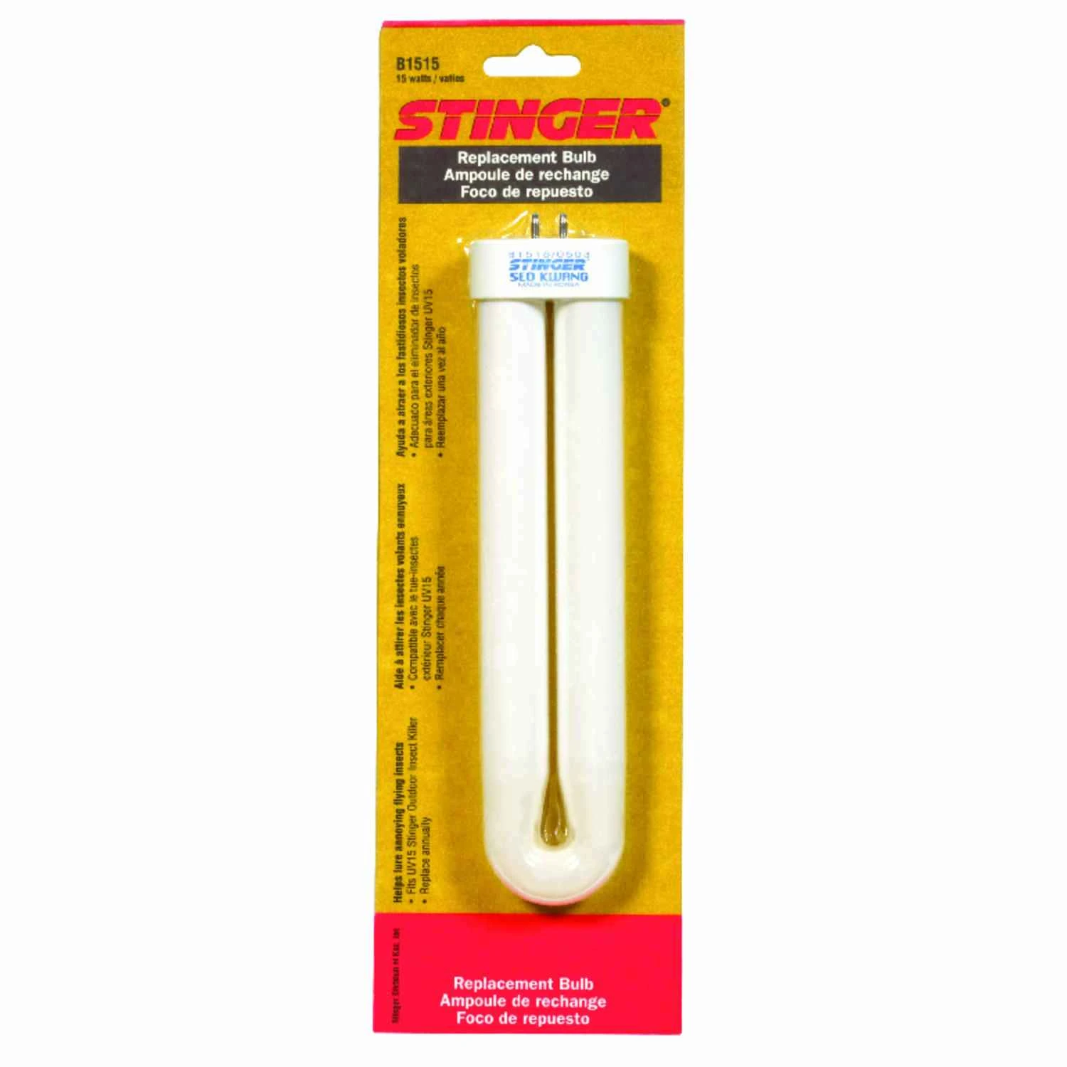 1/2 Acre Bug Killer Replacement Ultraviolet Bulb, 15 Watts