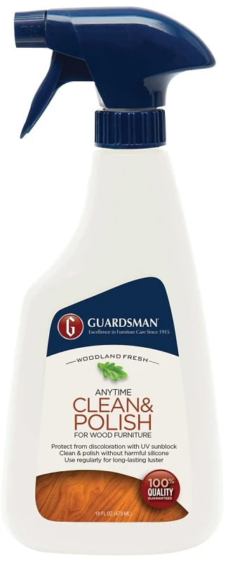 Guardsman Anytime Clean & Polish Woodland Fresh Scent Fine Furniture Cleaner and Polish 16 oz Liquid