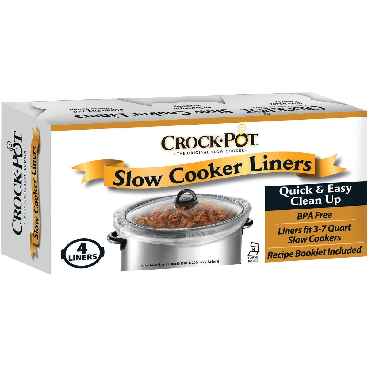 Crock Pot Slow Cooker Liners, 3-7-Qt., 4-Ct.