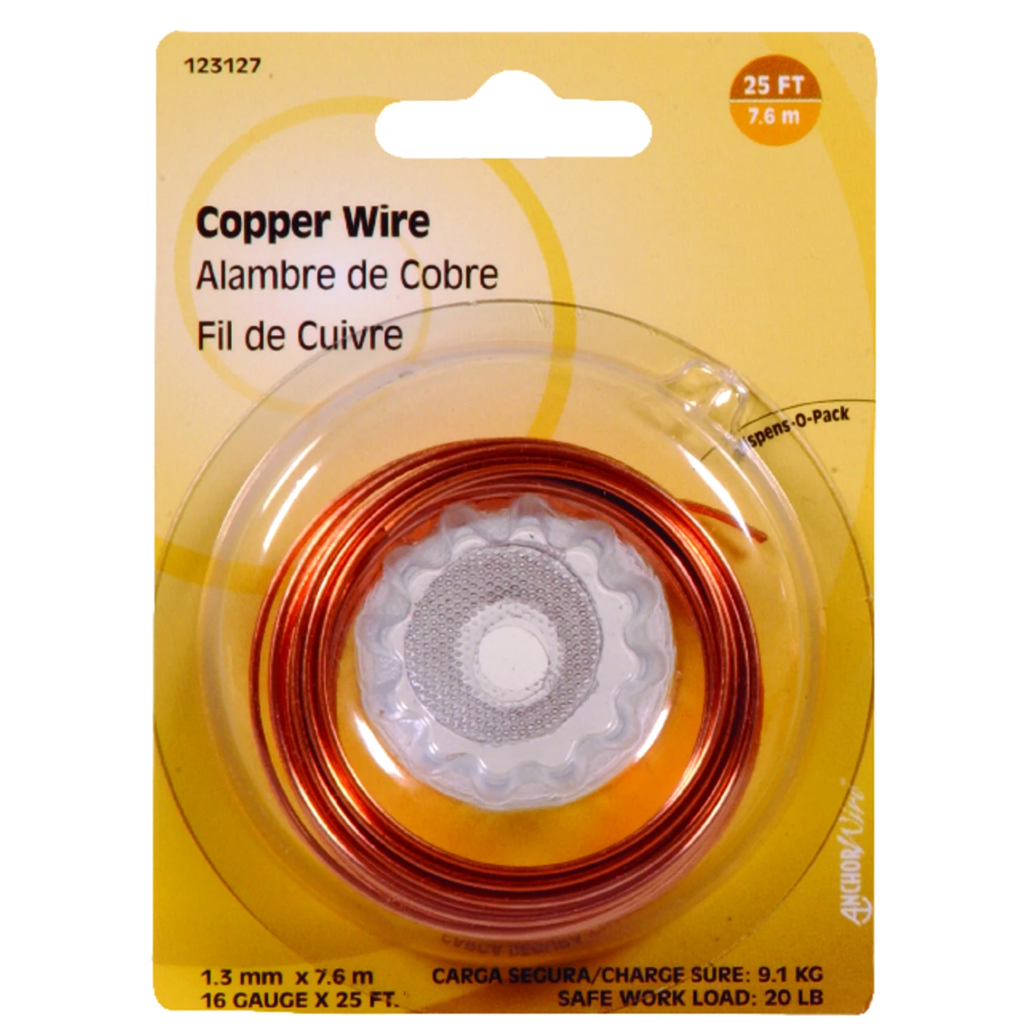 25 Ft. 16 Gauge Copper General Purpose Wire - Model 123127