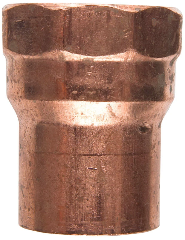 Copper Pipe Adapter, 1-1/4 In. CxF