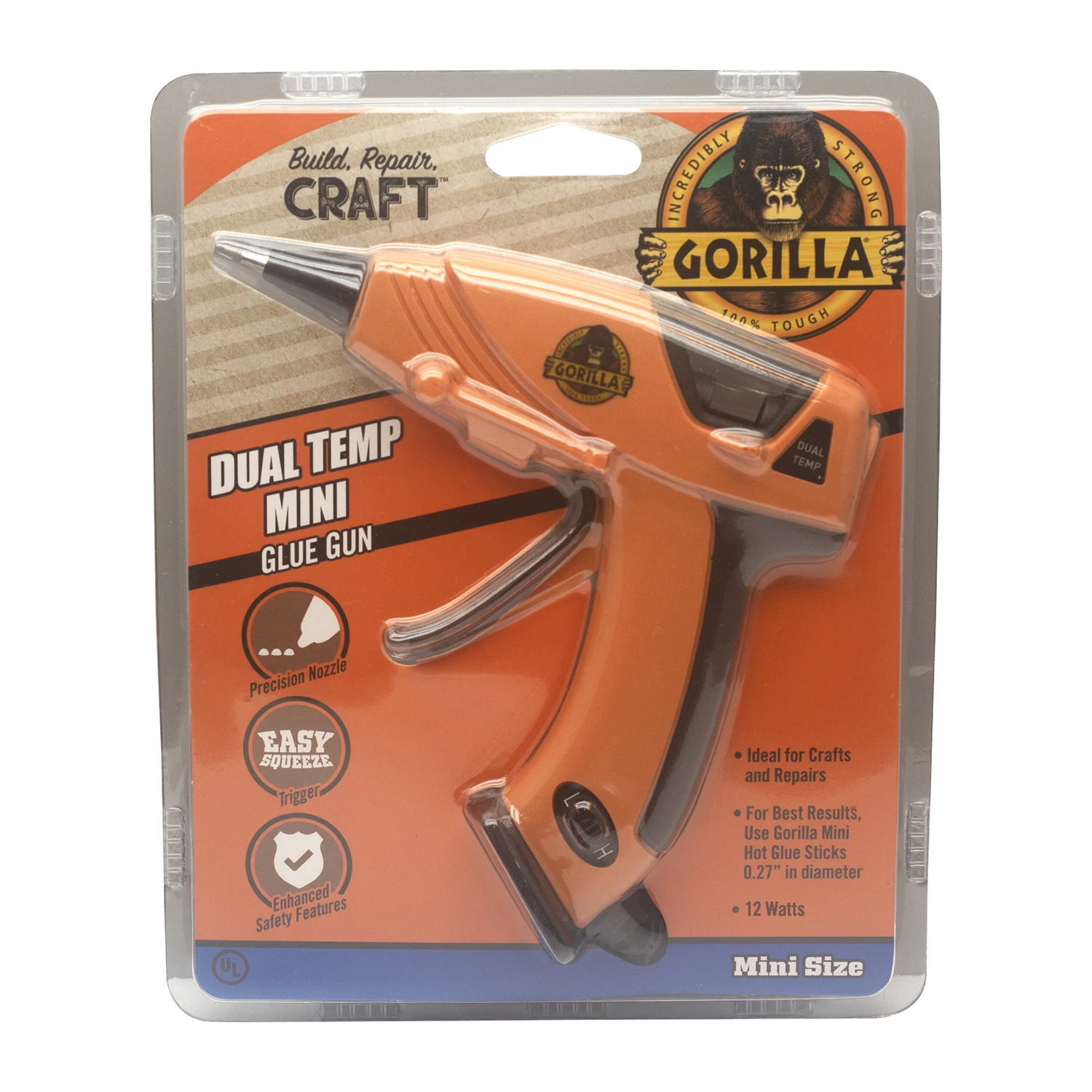 Mini Dual-Temperature Glue Gun for Crafting and Repairs
