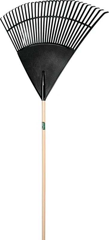 64169 Leaf Rake, 30 Tines, Polypropylene Tines, 48 Inch Hardwood Handle