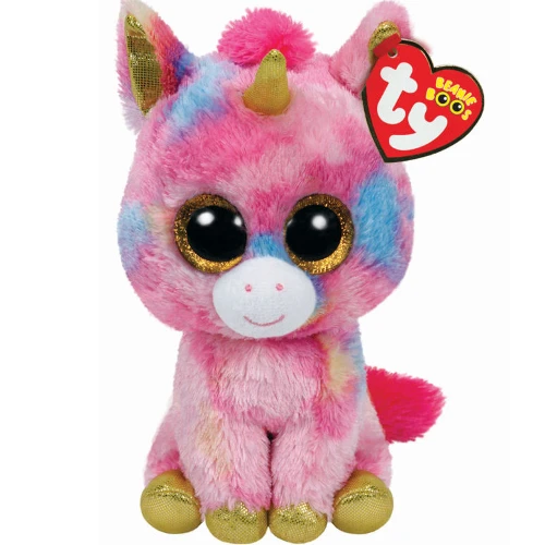 Beanie Boos Fantasia The Unicorn Plush Toy - 6 Inch Colorful Stuffed Animal