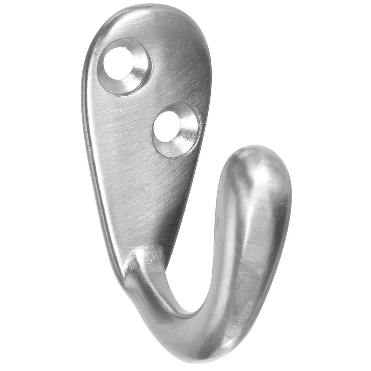Single-Prong Robe Hook in Satin Nickel Finish