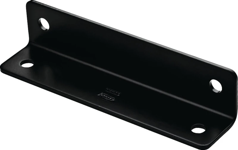 1212bc 1.6 In. X 7 In. Black Heavy Duty Wide Corner Brace