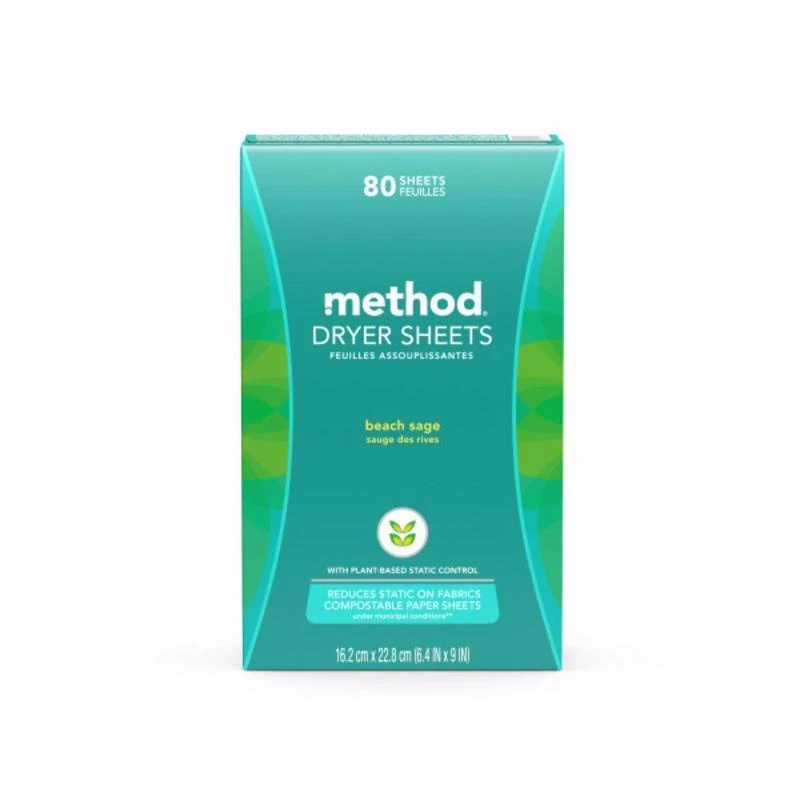Fabric Softener Dryer Sheets, Beach Sage Scent, 80-Ct.