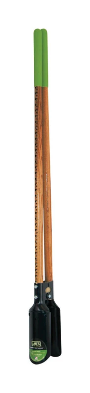 2701600 Post Hole Digger With Ruler, 6.5 In W Blade, Hardwood Handle
