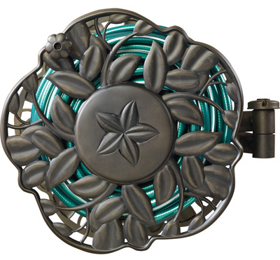 2397200 Decorative Wall Mount Hose Reel With Swivel Feature, 100-foot Capacity