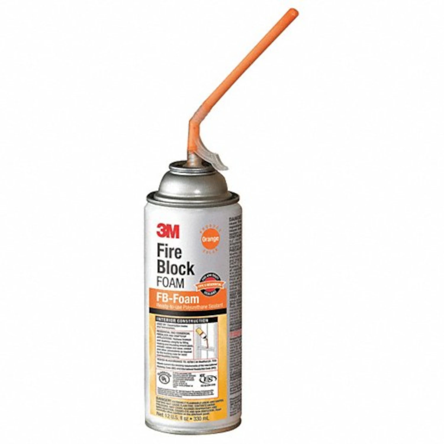 Fb-foam Fire Block Foam Sealant, Orange, 12 Oz Aerosol Can