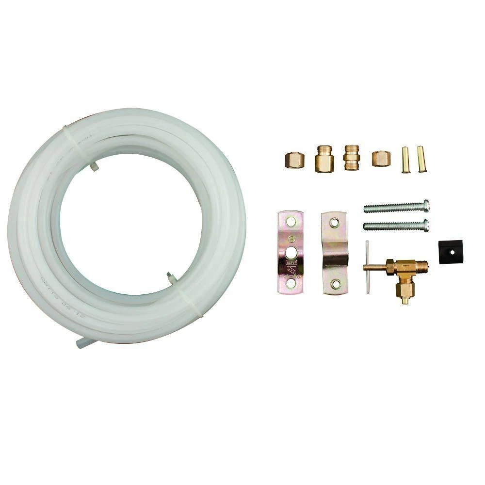 K-1 Ice Maker Kit With Floor Adapter, 25 Feet Polyethylene Tubing