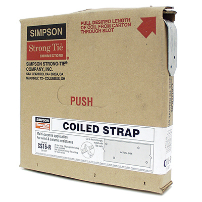 1-1/4 In. X 25 Ft. 16 Gauge Galvanized Steel Coiled Strap
