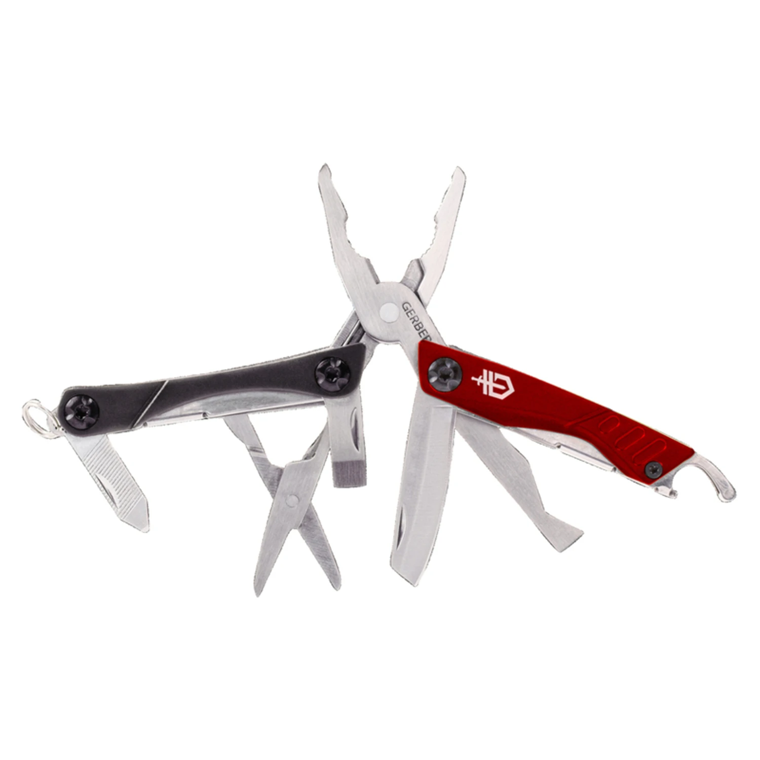 Dime Red Butterfly Multi Tool - 12 Functions, 4.25" Overall Length