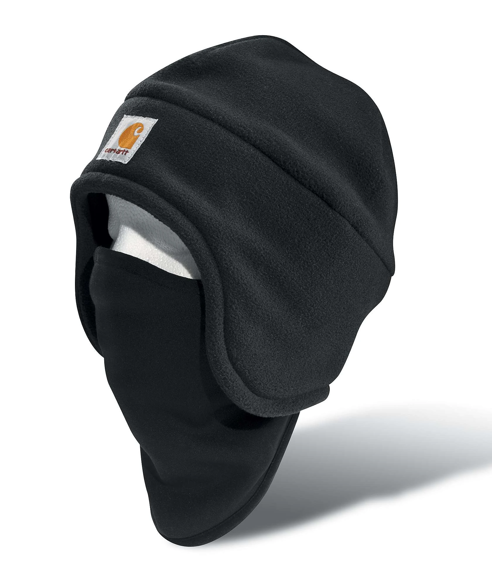 Black Fleece Two-In-One Headwear for Versatile Cold Weather Protection