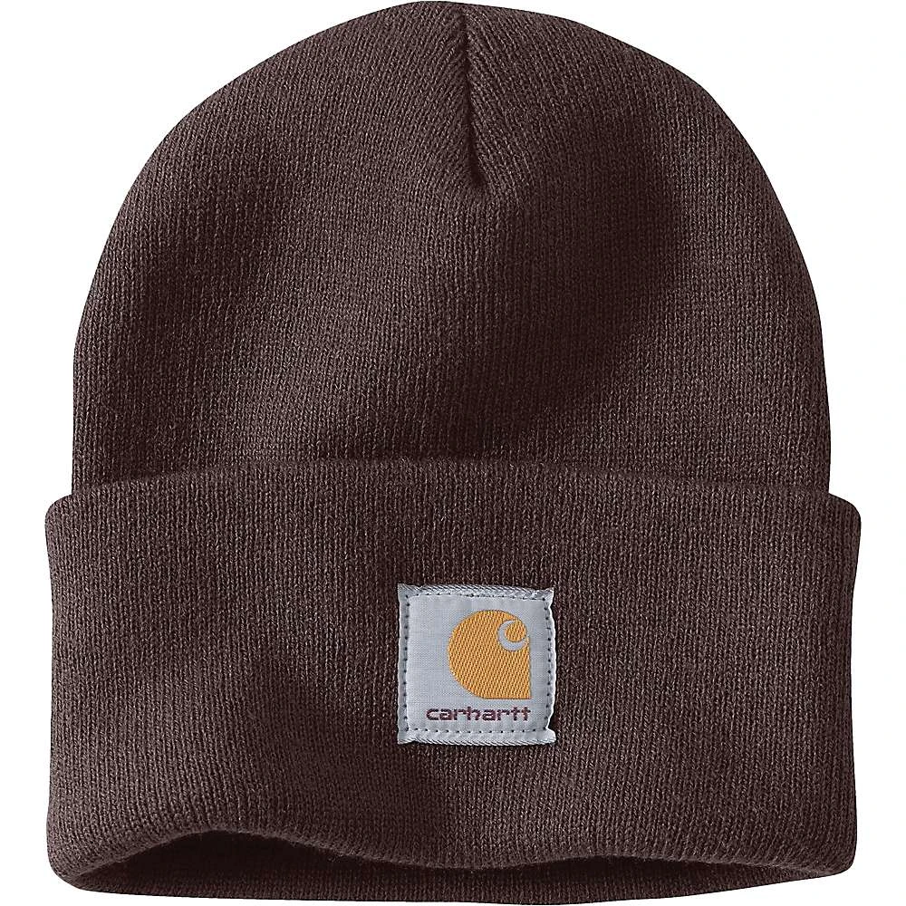 Dark Brown Acrylic Watch Hat Beanie Winter Cap