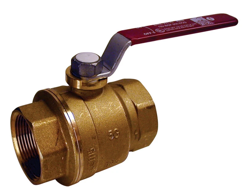 1-1/4 In. Fip Forged Brass Full Port Ball Valve, Lead Free